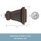 Kenney Mfg Kenney Seville 5/8" Standard Decorative Window Curtain Rod, 90-130", Oil Rubbed Bronze KN75352NP - alternate 4